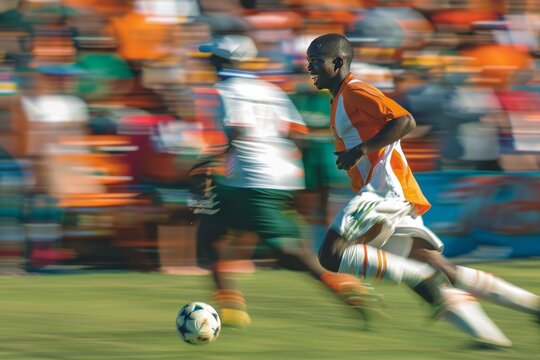 young professional soccer football player