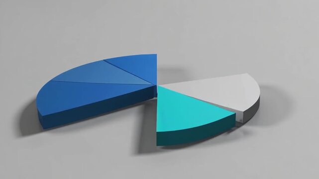 A colorful pie chart, symbolizing data analysis and business insights. The chart is segmented into several parts, indicating the proportion of data.