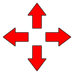 A high-quality transparent PNG set of directional arrows including left, right, up, and down icons. Ideal for user interface designs, websites, apps, and graphic projects. These minimal and clean icon