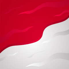 Red and white background as a symbol of Indonesian independence