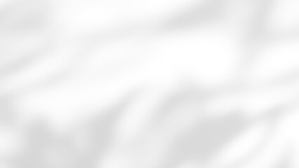 Shadow of leaves tree plant overlay on white wall. Sunlight effect shadow on the wall. Minimal blurred backdrop backgrounds. Summer tropical surface background.