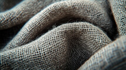 Fototapeta premium Close-up of textured fabric showcasing natural fibers (1)