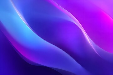 Obraz premium Abstract purple background with a wavy gradient, featuring a combination of purple and blue colors.