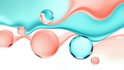 Dive into a world of serenity: where pastel dreams meet crystal clarity, a visual escape awaits you