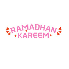 Ramadhan Kareem Typography Vector Design