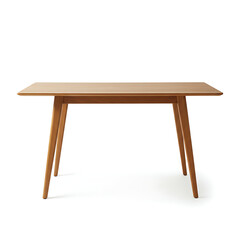 wooden table isolated on white, : wooden table isolated on white, Simple, elegant mid-century modern wooden table, perfect for any room. background removed