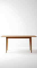 wooden table isolated on white, : wooden table isolated on white, Simple, elegant mid-century modern wooden table, perfect for any room. background removed