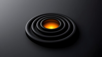 Abstract Dark Circles Graphic Design