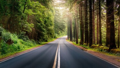 Obraz premium road in the forest