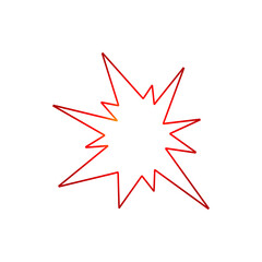 Obraz premium bomb explosion icon with slight variations