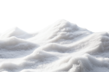 Large Snowdrift with Soft Winter Texture PNG Isolated