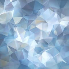 Fototapeta premium Polygonal background in icy blue low-poly style