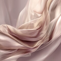 A soft, flowing fabric drapes elegantly, showcasing delicate textures and a gentle color palette.