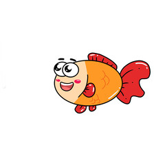 A smile little fish illustration