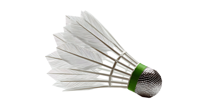 shuttlecock badminton in white background isolate with clipping path
