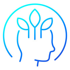 Obraz premium personal growth and self development thin line icon