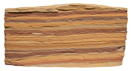 Close-up view of a layered sedimentary rock.