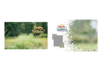 HAPPY BIRTHDAY PHOTO FRAME TEMPLATE