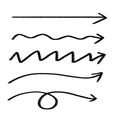 Arrow symbol on transparent background