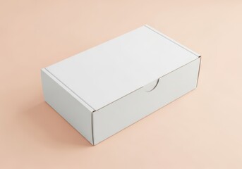 Blank white cardboard box mockup packaging design template