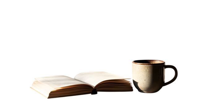 old book and cup