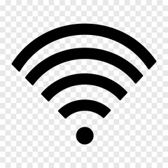 Wi-Fi icon on transparent background. Vector icon