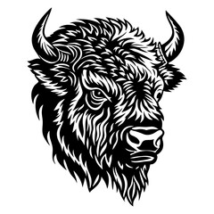 Majestic Bull Head Vector Illustration