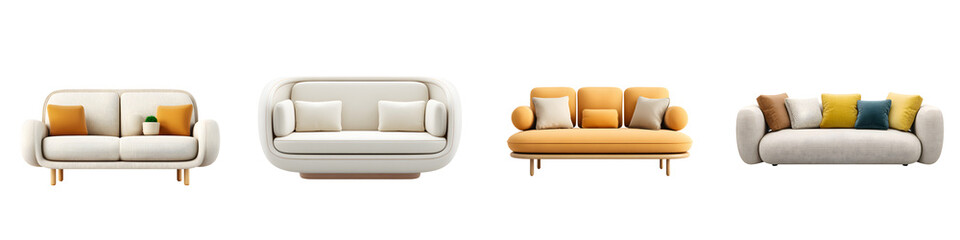 Modern Sofa Collection: Stylish Living Room Furniture Set