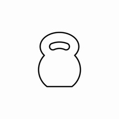 heavy kettlebell weight icon sign vector