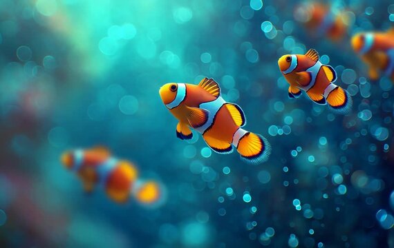 clownfish, coral, aquarium, sea anemone, fish, sea, water, underwater, tropical, ocean, animal, clown, isolated, cartoon, illustration, orange, marine, vector, nature, nemo, white, reef, exotic