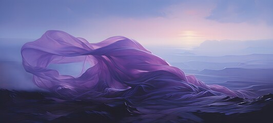 A haunted gothic red Cabbage perched on a wind-swept hill art, generative ai