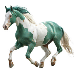 Obraz premium Multi-colour horse, full-body on a white background