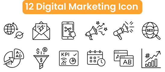 Playful Cat Illustration for Digital Marketing Concepts with Vibrant Colors and Modern Design Elements for Advertising