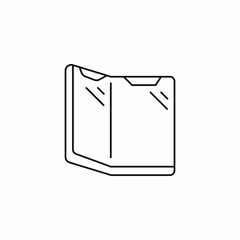 foldable phone display icon sign vector