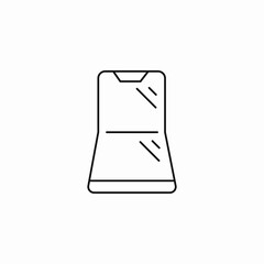 foldable smartphone closed icon sign vector