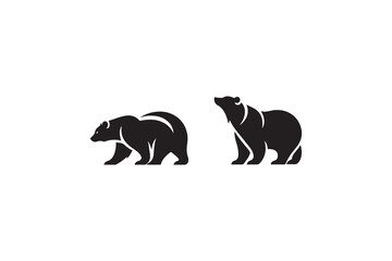 vector illustration of a bear logo