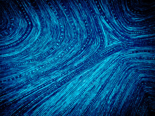 hand drawn texture, blue geometric abstract background