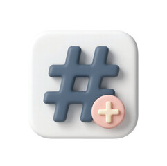 Obraz premium White plus icon, a versatile symbol for medical aid, currency, or business growth, presented as a clear vector illustration or a 3D button