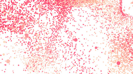 Beautiful pink and peach confetti scattered on white. Ideal for festive designs.