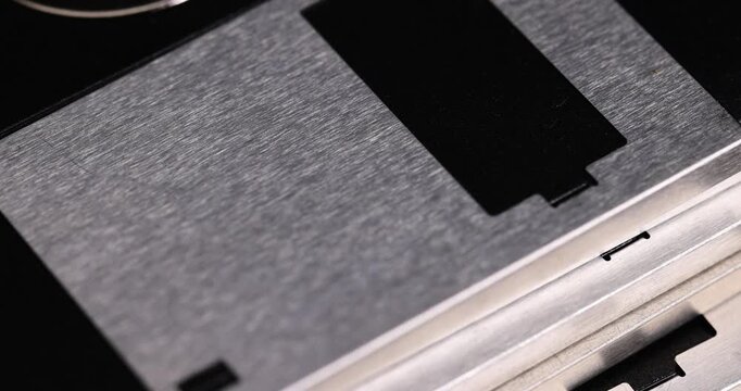disks for storing digital information, flexible magnetic disk for multiple recording and storage of data that is outdated and unused