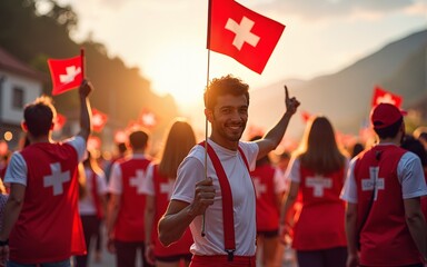 Celebrating Swiss National Day Traditions History and the Vibrant Spirit of Switzerland Today. High quality