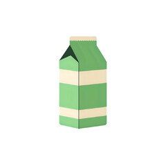 bottle of milk isolated on white