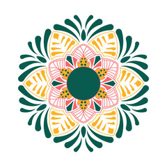 Hand drawn vintage mandala background