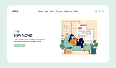 Milestone. Flat Vector Illustration