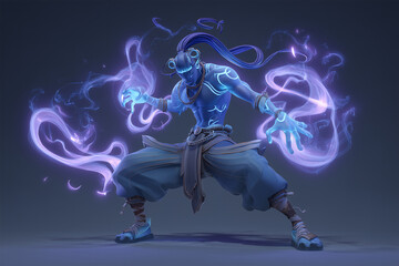 Modern 3d game background illustration