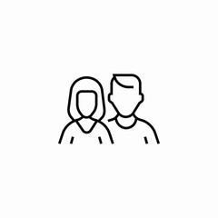 two people icon icon sign vector