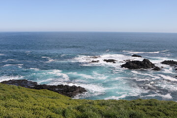 Ocean view with rocks & waves