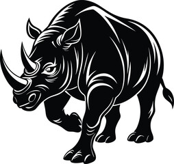 Fototapeta premium rhino vector illustration
