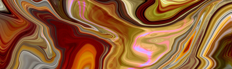 Swirling marbled pattern with blended earthy tones—brown, orange, pink, and green—forming a fluid and organic visual with soft gradients and flowing movement.
