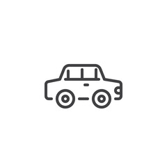 Car automobile line icon